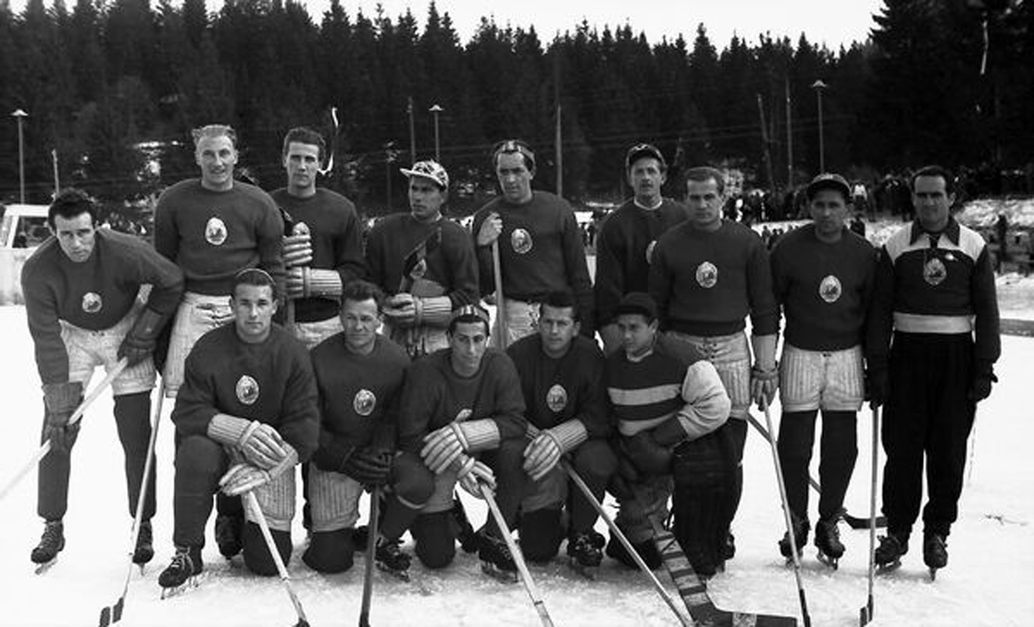 Romania - echipa de hochei pe gheata | Jocurile Mondiale Universitare de Iarna | 1951 - Poiana Stalin [Poiana Brasov]